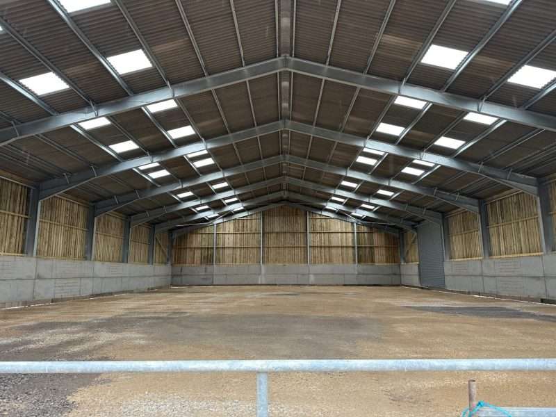Agricultural building that we recently manufactured in Staffordshire