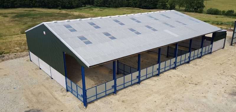 Livestock Shed with Lean To