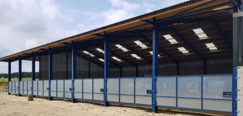 Livestock Shed with Lean To