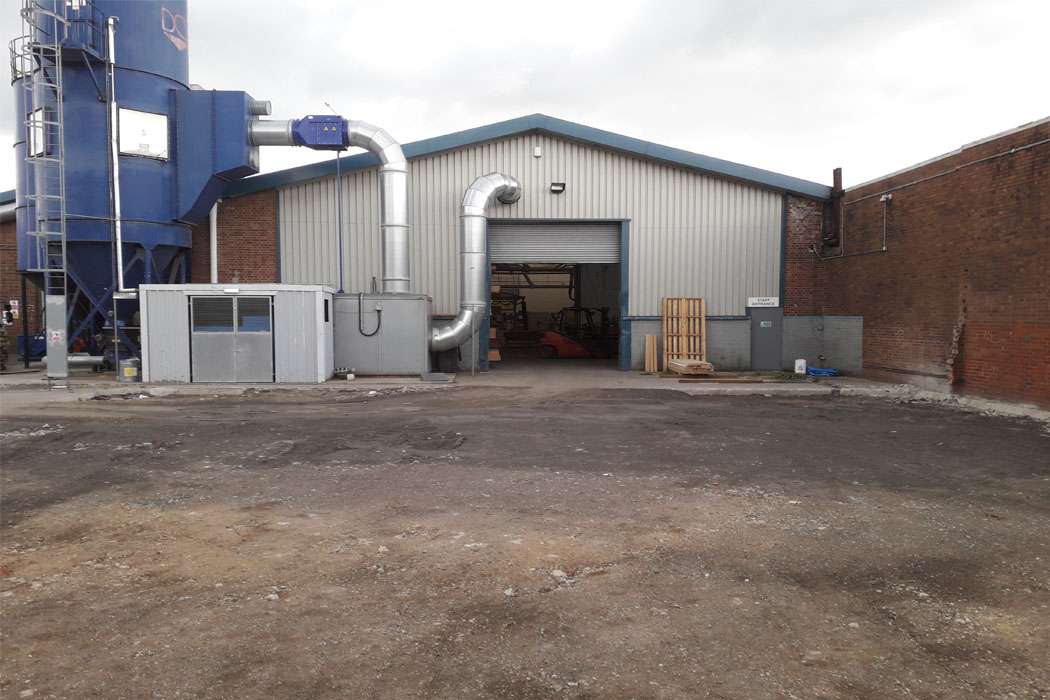 Industrial Building with Roller Shutter Door