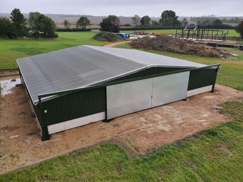3.6m high by 11m wide sliding door