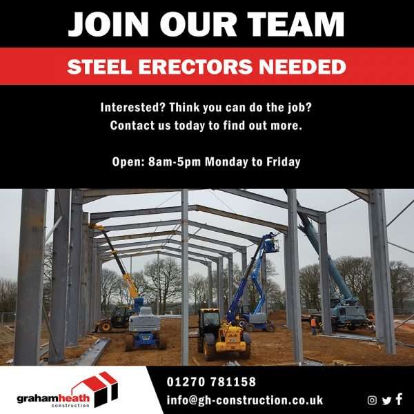 Steel Erectors Recruitment - GHC - September 2019